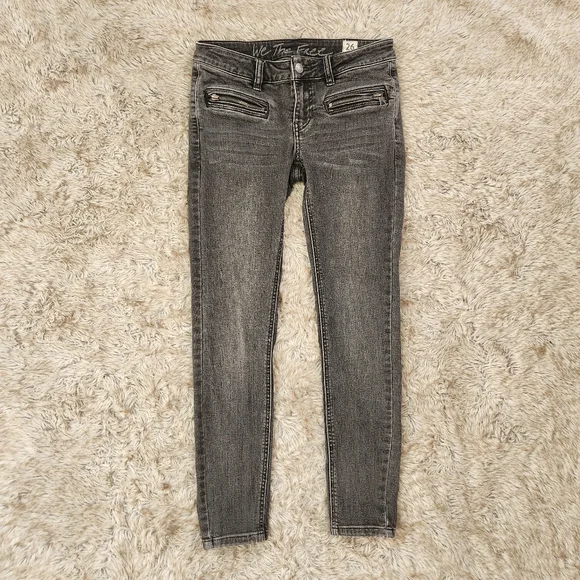Free People We The Free Just Frills Low Rise Skinny Jeans Black Women's Size 26 - Picture 1 of 11